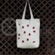 Printed semi-linen shopping bag "Ladybug"